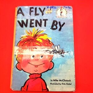 A Fly Went By Dr. Seuss Book McClintock Frits Siebel 1st Edition 1958 HC RARE